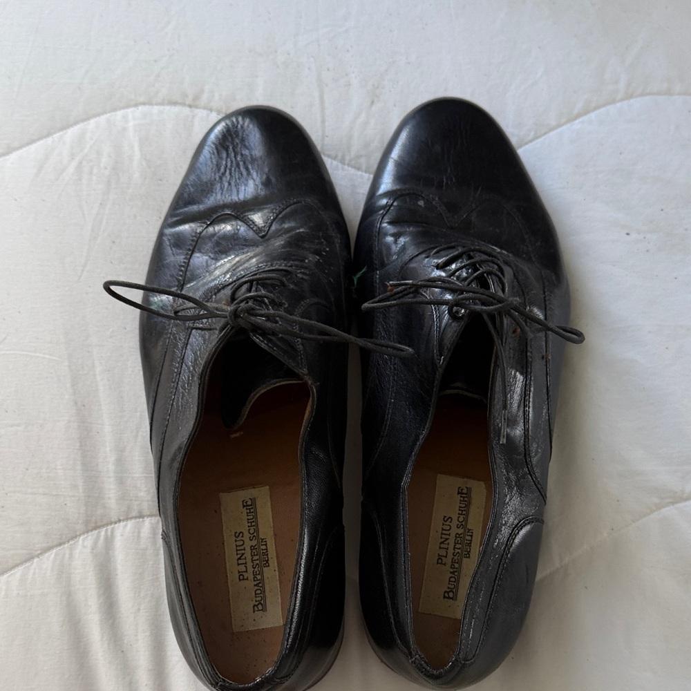 Classic Black Leather Oxfords by Florsheim